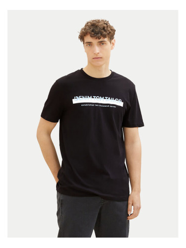 Tom Tailor Denim Тишърт 1037653 Черен Basic Fit