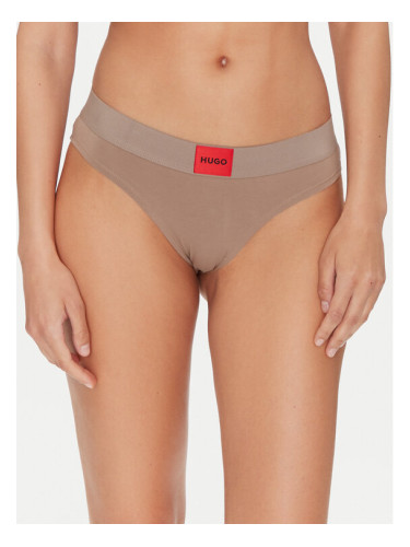 HUGO Класически дамски бикини Brief Red Label 50502754 Кафяв