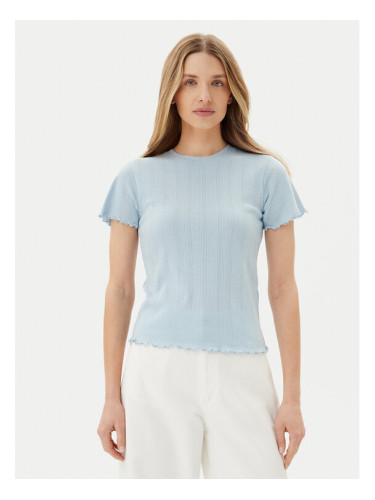 Pieces Тишърт Fia 17155480 Светлосиньо Regular Fit
