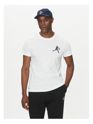 Lacoste Тишърт TH1044 Бял Regular Fit