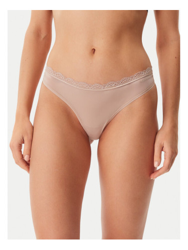 Calvin Klein Underwear Бикини тип прашка LV00QD5270 Бежов