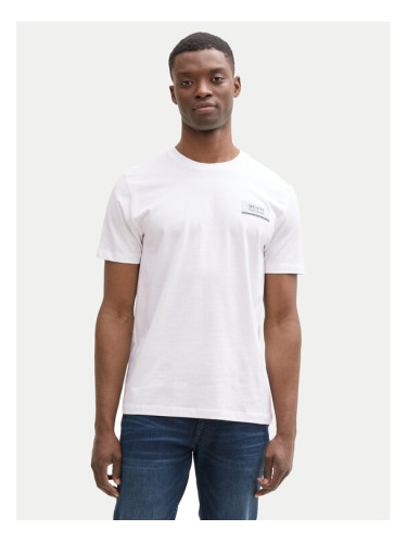 Tom Tailor Denim Тишърт 1043491 Бял Regular Fit