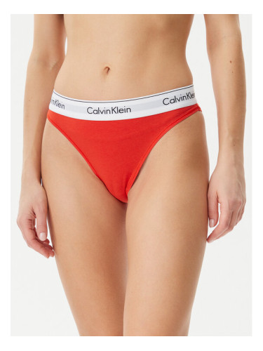 Calvin Klein Underwear Класически бикини с висока талия LV00QF8319 Червен
