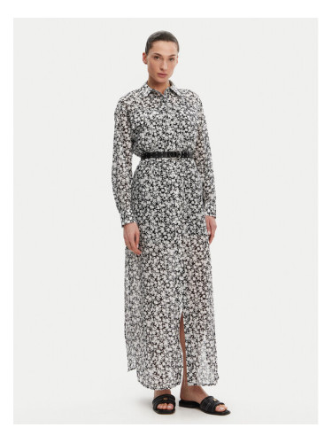 MICHAEL Michael Kors Рокля тип риза MS582UXH7F Черен Relaxed Fit