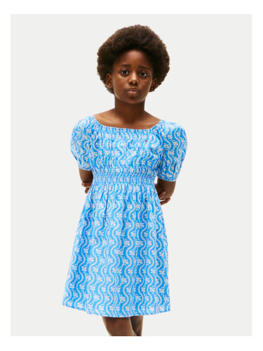 Tommy Hilfiger Лятна рокля KG0KG08473 S Син Regular Fit