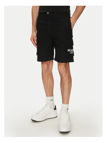 Karl Kani Шорти от плат Retro Washed 6012261 Черен Regular Fit