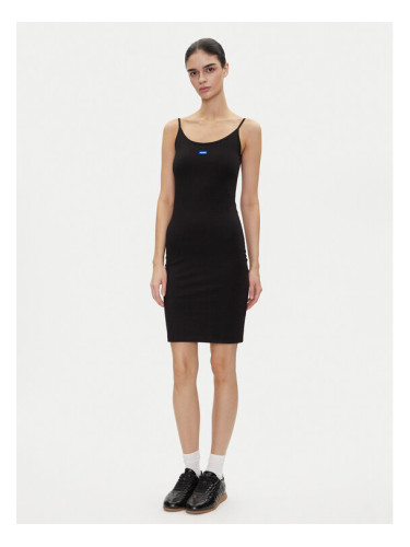 HUGO Ежедневна рокля Narya 50538896 Черен Slim Fit