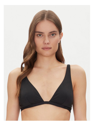 Calvin Klein Swimwear Горнище на бански Fixed Triangle-Rp KW0KW02844 Черен