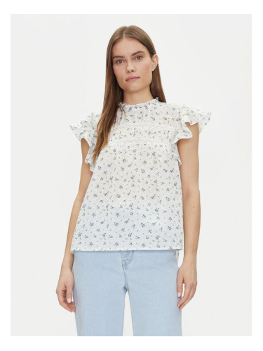 Vero Moda Блуза Trine 10301205 Бял Standard Fit