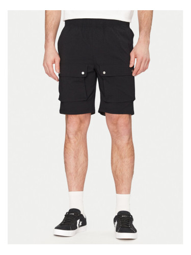 Resteröds Шорти от плат Malone 55251 6441 Черен Regular Fit