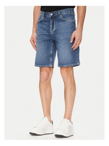 Karl Lagerfeld Jeans Дънкови шорти A2M10132 Тъмносин Regular Fit