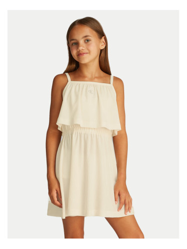 Calvin Klein Jeans Лятна рокля IG0IG02903 Бежов Regular Fit