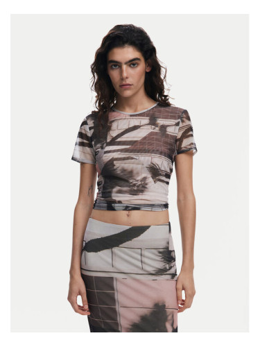 Desigual Тишърт 25SWTK99 Черен Regular Fit