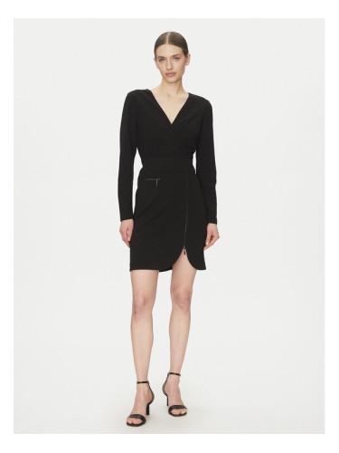 DKNY Коктейлна рокля DD4JI62A Черен Slim Fit