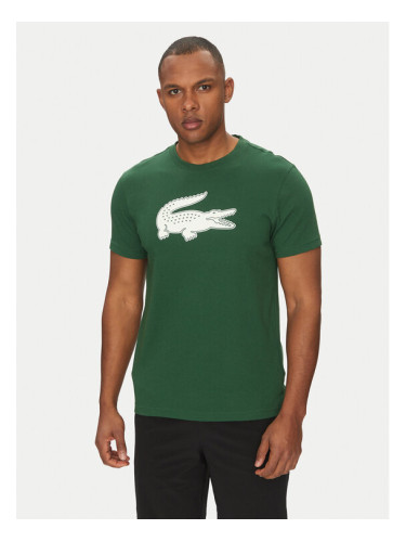 Lacoste Тишърт TH2042 Зелен Regular Fit