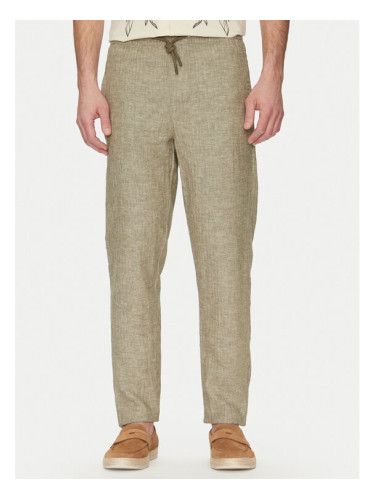 Blend Текстилни панталони 20718008 Зелен Regular Fit