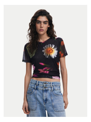Desigual Тишърт Des Moines 25SWTK88 Черен Regular Fit