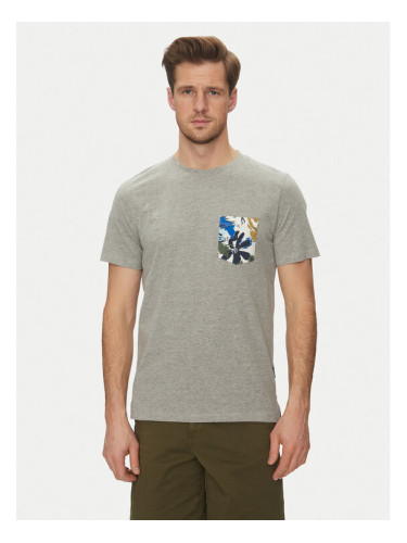 Blend Тишърт 20718297 Сив Regular Fit