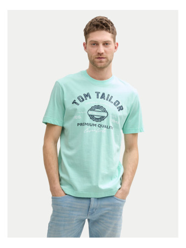 Tom Tailor Тишърт 1037735 Зелен Regular Fit