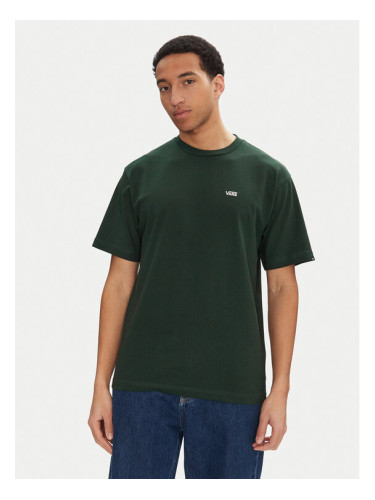Vans Тишърт Left Chest II VN000P1P Зелен Loose Fit