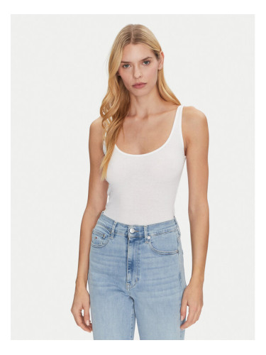 Mustang топ Lynn 1013930 Бял Slim Fit