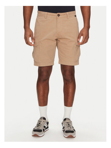 Napapijri Шорти от плат N-Deline NP0A4HOT Бежов Regular Fit