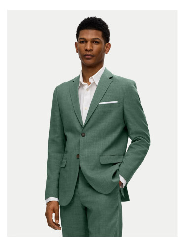 Selected Homme Сако 16087870 Зелен Slim Fit