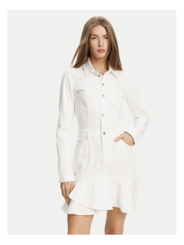 Karl Lagerfeld Jeans Дънкова рокля A2W13046 Бял Regular Fit