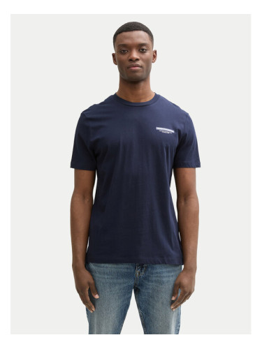 Tom Tailor Denim Тишърт 1043491 Тъмносин Regular Fit