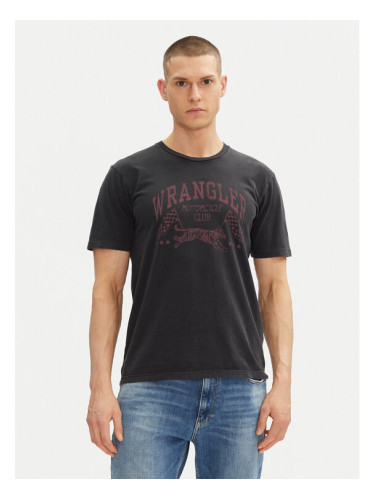 Wrangler Тишърт 205921 Черен Regular Fit