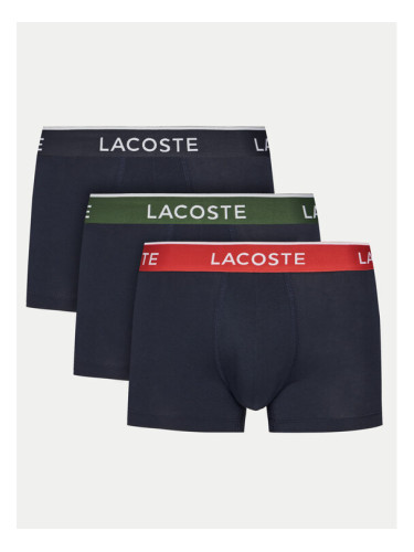 Lacoste Комплект 3 чифта боксерки 5H1297 Тъмносин