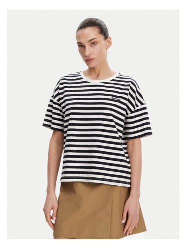 Barbour Тишърт Adria LML0893NY73 Тъмносин Relaxed Fit