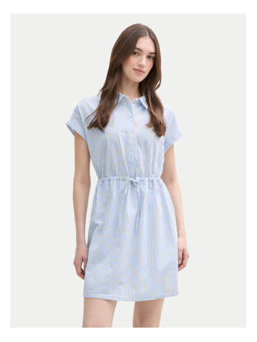 Tom Tailor Denim Рокля тип риза 1045766 Син Regular Fit