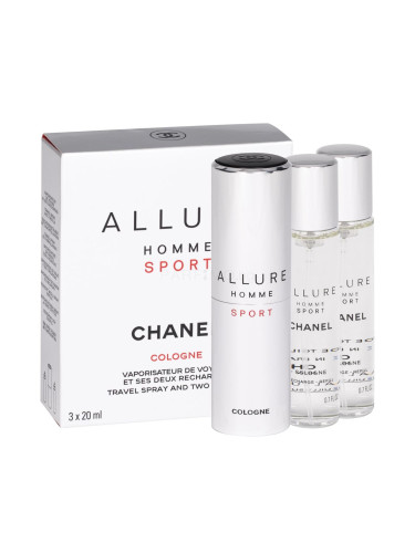 Chanel Allure Homme Sport Cologne Одеколон за мъже Впръскване със завъртане 3x20 ml