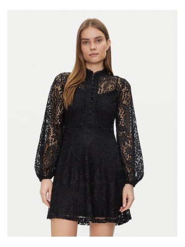 Vila Ежедневна рокля 14109364 Черен Slim Fit