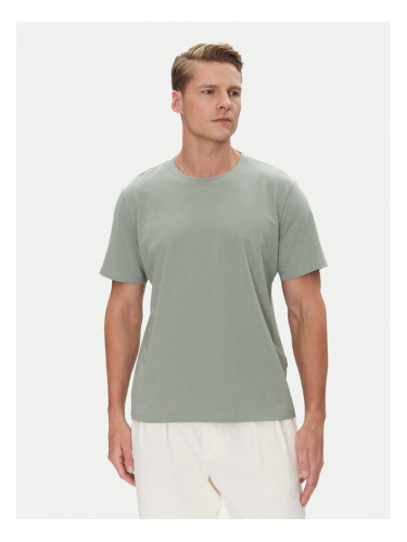 Selected Homme Тишърт Aspen 16087842 Зелен Regular Fit