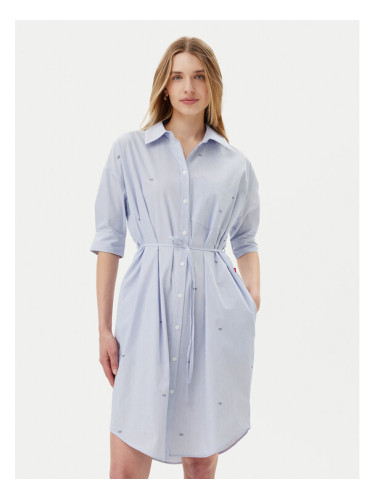 JOOP! Jeans Рокля тип риза Dua 30046173 Светлосиньо Relaxed Fit