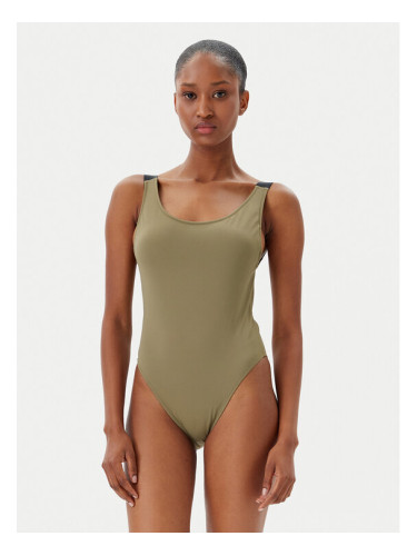Calvin Klein Swimwear Бански костюм KW0KW02859 Зелен