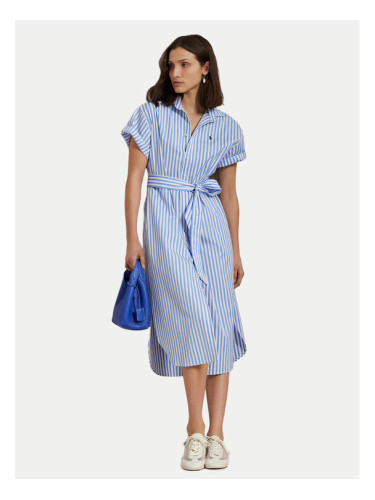 Polo Ralph Lauren Рокля тип риза 211959911001 Син Regular Fit