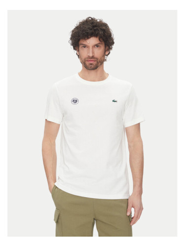 Lacoste Тишърт TH8309 Бял Regular Fit