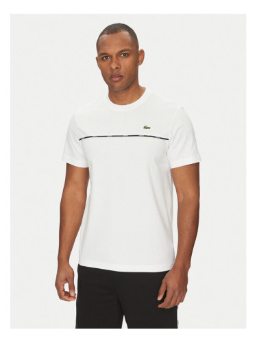 Lacoste Тишърт TH9842 Бял Regular Fit