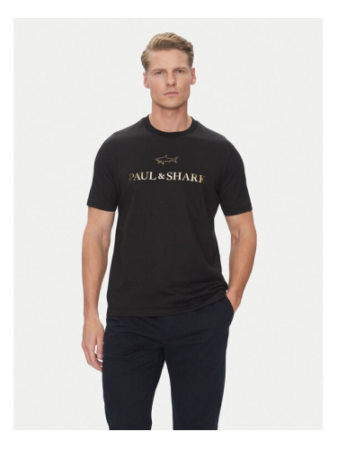 Paul&Shark Тишърт C0P1239 Черен Regular Fit