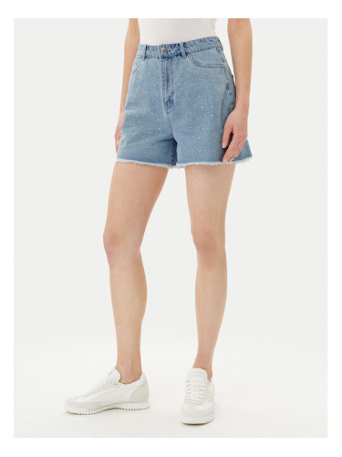 Pieces Дънкови шорти Tamra 17157412 Син Regular Fit