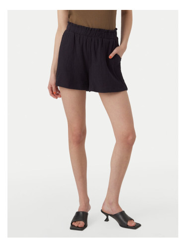 Vero Moda Шорти от плат Natali 10279687 Черен Baggy Fit