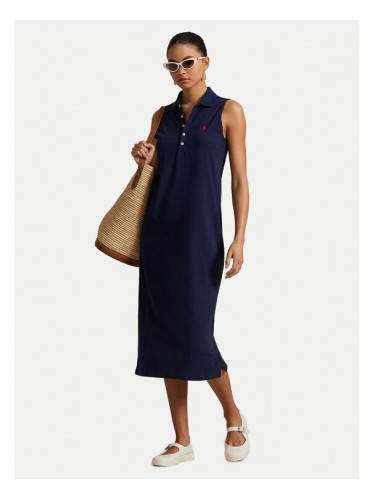 Polo Ralph Lauren Ежедневна рокля 211968292002 Тъмносин Regular Fit