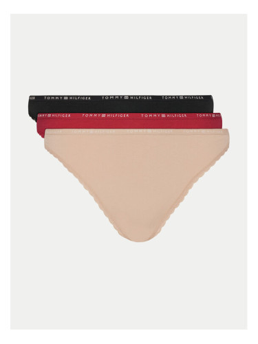 Tommy Hilfiger Комплект 3 чифта класически бикини UW0UW05953 Цветен