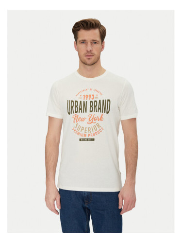 Blend Тишърт 20717759 Бял Regular Fit