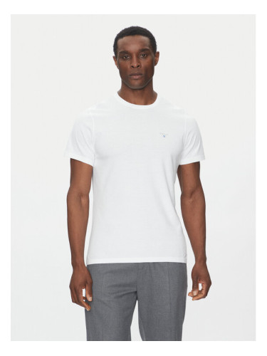 Barbour Тишърт Tartan MTS0670WH11 Бял Tailored Fit