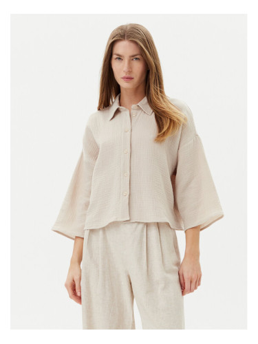 Vero Moda Риза Natali 10279685 Бежов Standard Fit