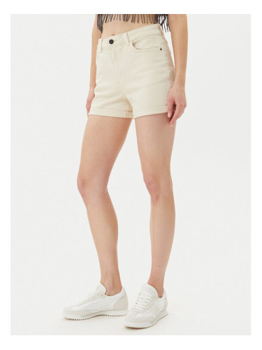 Noisy May Дънкови шорти Moni 27029546 Бежов Slim Fit